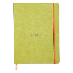 Rhodia Rhodiarama Softcover Notebook - 7-1/2" x 9-7/8", Anise, Dot Grid
