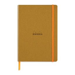 Rhodia Rhodiarama Softcover Notebook - A5, Gold, Dot Grid