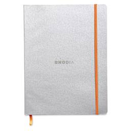 Rhodia Rhodiarama Softcover Notebook - 7-1/2" x 9-7/8", Silver, Dot Grid