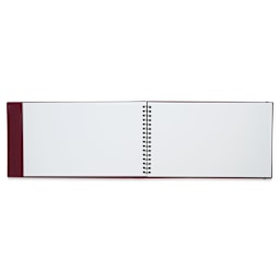 Sennelier Claude Monet Watercolor Notebook - 5.9" x 9.8", Red, open