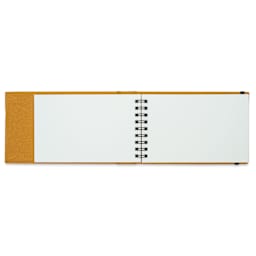 Sennelier Claude Monet Watercolor Notebook - 3.5" x 5.5", Yellow, open