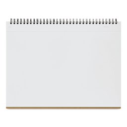 Maruman Mnemosyne Notebook - Black, A4, Blank, open