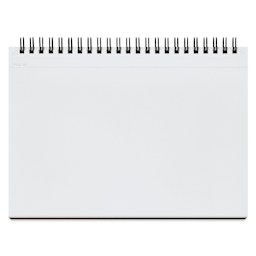 Maruman Mnemosyne Notebook - Black, A5, Blank, open