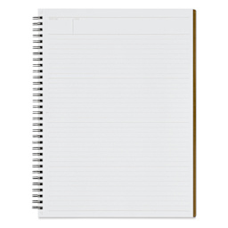 Maruman Mnemosyne Notebook - Black, A4, Lined, open