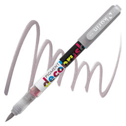 Karin Pigment Decobrush Marker - Warm Grey 2 marker and swatch