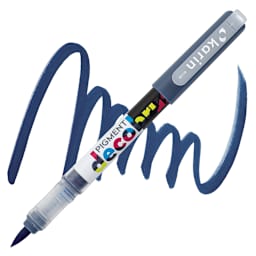 Karin Pigment Decobrush Marker - Sapphire Blue marker and swatch