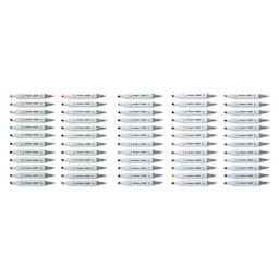 Kingart Pro Double-Ended Art Alcohol Markers - Assorted, Set of 60 (included markers)