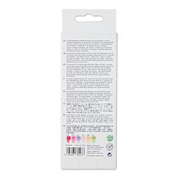 Faber-Castell Goldfaber Aqua Dual Markers - Flowers, Set of 6 (back of package)