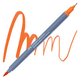 Faber-Castell Goldfaber Aqua Dual Marker - 115 Dark Cadmium Orange marker and swatch