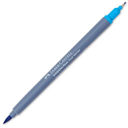 Faber-Castell Goldfaber Aqua Dual Marker - 449 Azure Blue (marker with caps removed)