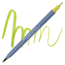 Faber-Castell Goldfaber Aqua Dual Marker - 370 May Green Yellowish marker and swatch