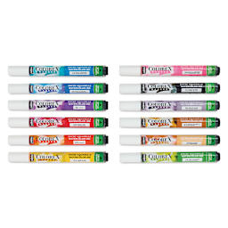 Pebeo Colorex Refillable Markers - Set of 12, Essentials