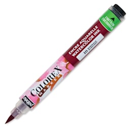 Pebeo Colorex Refillable Marker - Burgundy, cap off