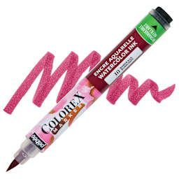 Pebeo Colorex Refillable Marker - Burgundy marker and swatch