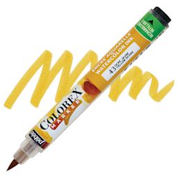 Pebeo Colorex Refillable Marker - Yellow Ochre marker and swatch