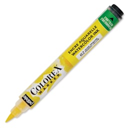 Pebeo Colorex Refillable Marker - Primary Yellow, cap off