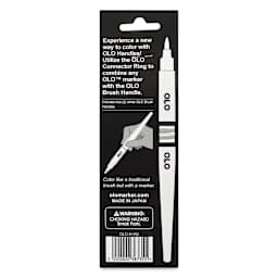 Olo Brush Handles - White, Pkg of 2 back of package