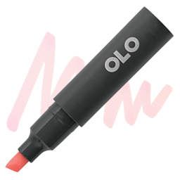 Olo Chisel-Tip Half Marker - RV0.1 Cotton Candy marker and swatch