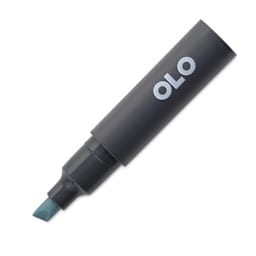 Olo Chisel Tip Half-Marker - BG7.2 Silver Jade - with cap off