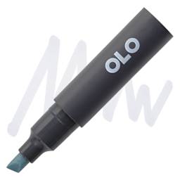 Olo Chisel Tip Half-Marker - BG7.2 Silver Jade - marker and swatch