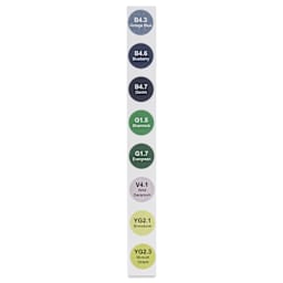 Olo Chisel Dual-Tip Markers - Set of 8, Landscape colors with codes
