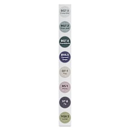 Olo Chisel Dual-Tip Markers - Set of 8, Muted colors with codes
