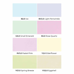 Olo Chisel Dual-Tip Markers - Set of 8, Pastel, colors with codes