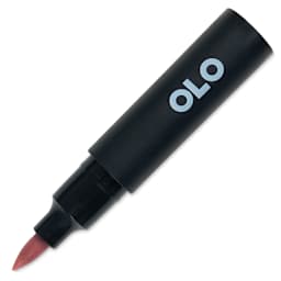 Olo Brush-Tip Half Marker - R5.3 Dusty Rose with cap off