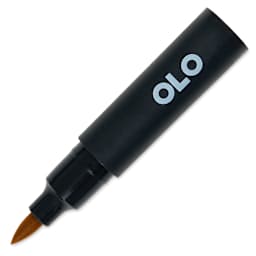 Olo Brush-Tip Half Marker - YO2.5 Yellow Ochre with cap off