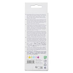 Faber-Castell Goldfaber Sketch Dual-Tip Markers - Kawaii, Set of 6, back of the packaging
