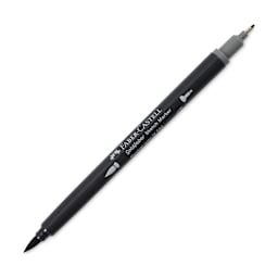 Faber-Castell Goldfaber Sketch Dual-Tip Marker - 334 Neutral Grey IV, caps off