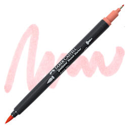 Faber-Castell Goldfaber Sketch Dual-Tip Marker - 131 Coral, swatch and marker