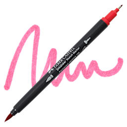 Faber-Castell Goldfaber Sketch Dual-Tip Marker - 126 Permanent Carmine, swatch and marker