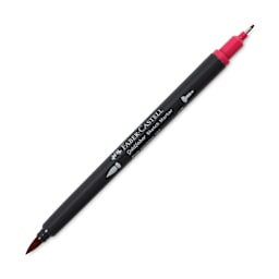 Faber-Castell Goldfaber Sketch Dual-Tip Marker - 127 Pink Carmine, caps off