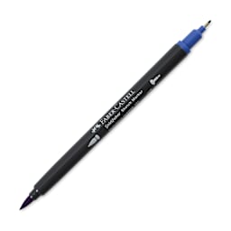 Faber-Castell Goldfaber Sketch Dual-Tip Marker - 151 Helioblue Reddish, caps off
