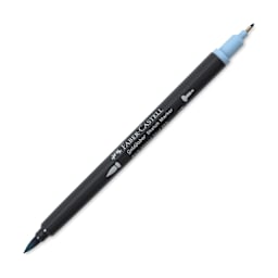 Faber-Castell Goldfaber Sketch Dual-Tip Marker - 453 Dark Pigeon Blue, caps off