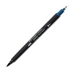 Faber-Castell Goldfaber Sketch Dual-Tip Marker - 450 Indigo, caps off