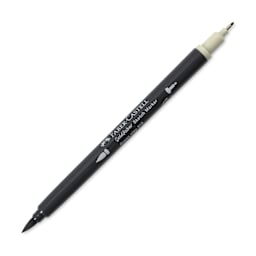 Faber-Castell Goldfaber Sketch Dual-Tip Marker - 315 Green Clay, caps off