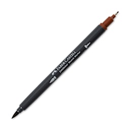 Faber-Castell Goldfaber Sketch Dual-Tip Marker - 378 Mahogany, caps off