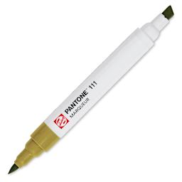 Pantone Dual Tip Marker - 111, single marker with caps off