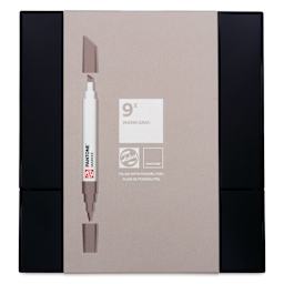 Pantone Dual Tip Markers - Warm Gray, Set of 9, front of the packaging