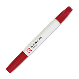 Pantone Dual Tip Marker - 201, marker with caps on