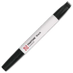 Pantone Dual Tip Marker - Black, caps on