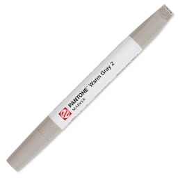 Pantone Dual Tip Marker - Warm Gray 2, caps on