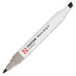 Pantone Dual Tip Marker - Warm Gray 6, caps off
