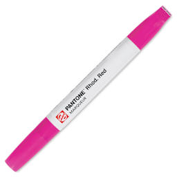 Pantone Dual Tip Marker - Rhod. Red, caps on