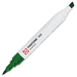 Pantone Dual Tip Marker - 349, caps off