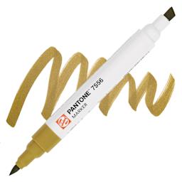 Pantone Dual Tip Marker - 7556, swatch and marker