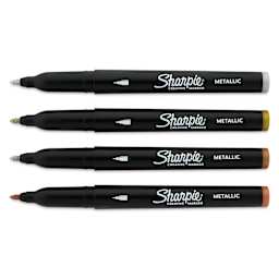 Sharpie Creative Acrylic Markers - Set of 4, Metallic Colors, Fine Tip