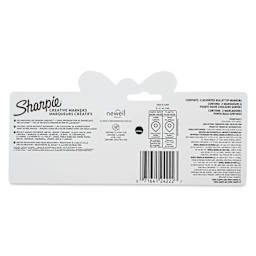Sharpie Creative Acrylic Markers - Set of 2, Metallic Colors, Bullet Tip, back of packaging
